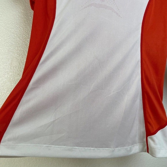 Prois Artemis Archery Shirt Small Womens Orange White Short Sleeve Pockets *Flaw - Picture 8 of 16